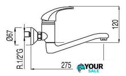 Смеситель Tres Mono 172318 - Изображение №2 — Интернет-магазин Your Sale