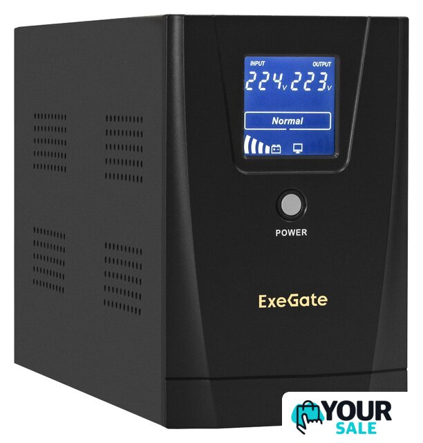 Источник бесперебойного питания ExeGate SpecialPro Smart LLB-2000.LCD.AVR.1SH.2C13.RJ.USB EX292630RUS - Изображение №1 — Интернет-магазин Your Sale