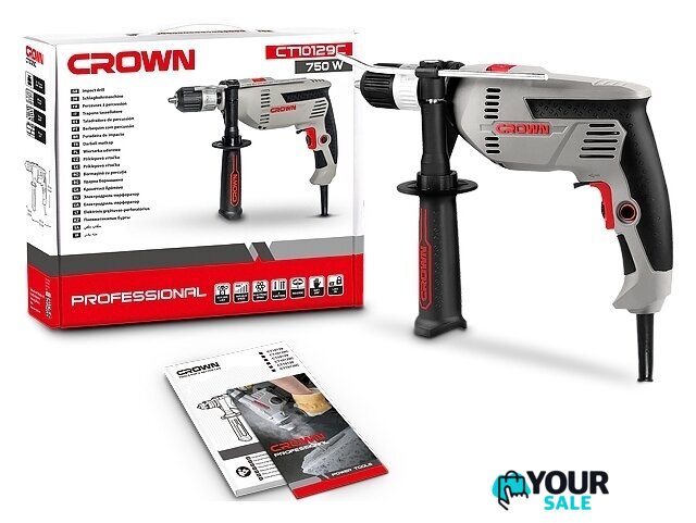 Ударная дрель Crown CT10129C 420183 - Изображение №8 — Интернет-магазин Your Sale
