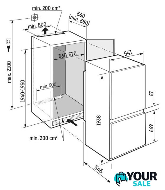 Холодильник Liebherr ICBNSd 5623 Plus BioFresh NoFrost - Изображение №21 — Интернет-магазин Your Sale