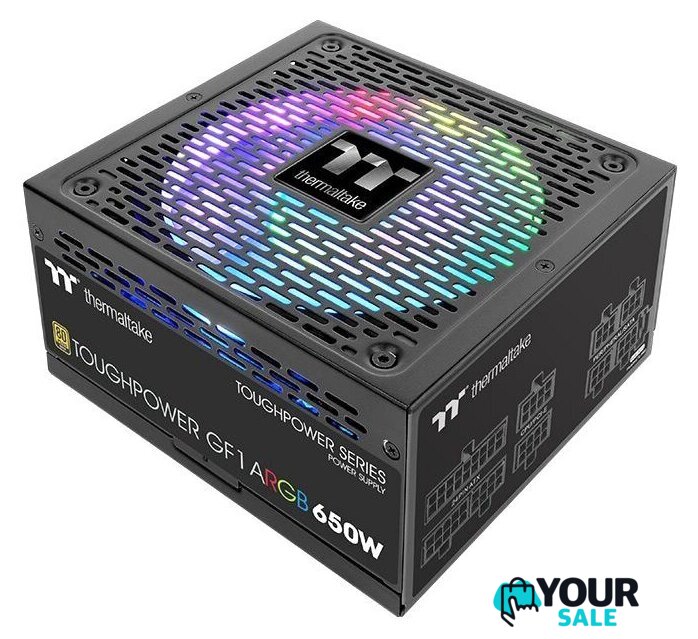 Блок питания Thermaltake Toughpower GF1 ARGB 650W Gold TT Premium TTP-650AH3FCG-U - Изображение №1 — Интернет-магазин Your Sale