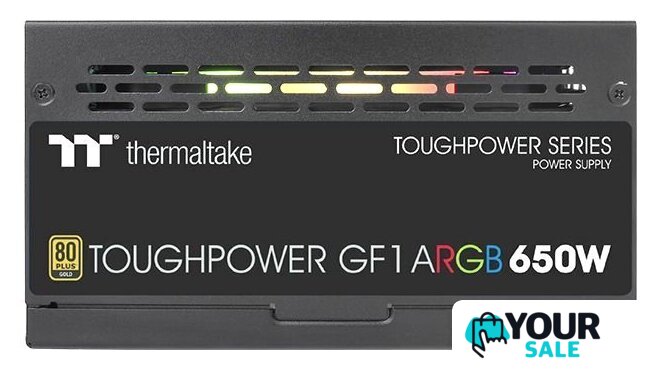 Блок питания Thermaltake Toughpower GF1 ARGB 650W Gold TT Premium TTP-650AH3FCG-U - Изображение №3 — Интернет-магазин Your Sale