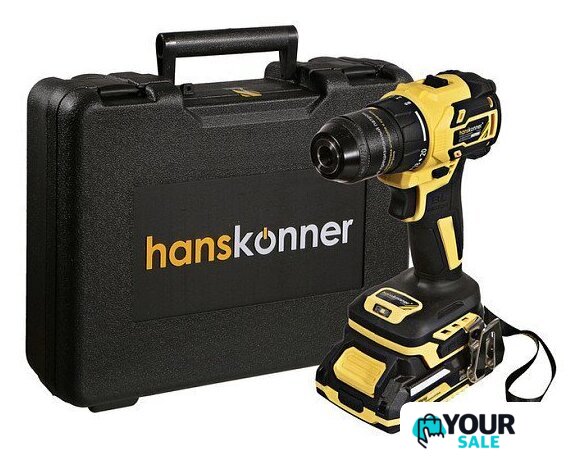 Дрель-шуруповерт Hanskonner HCD2065C (с 2-мя АКБ, кейс) - Изображение №1 — Интернет-магазин Your Sale