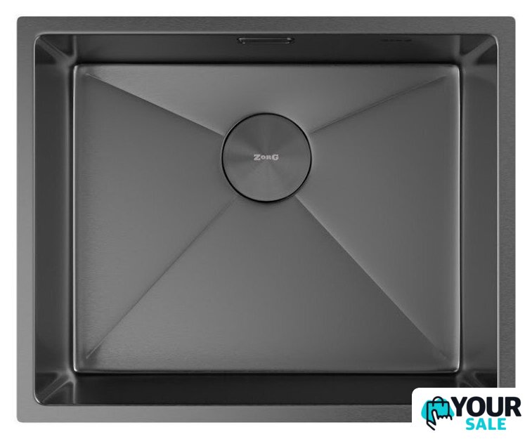 Кухонная мойка ZorG Zerox 54 U / IF PVD Gunblack - Изображение №3 — Интернет-магазин Your Sale