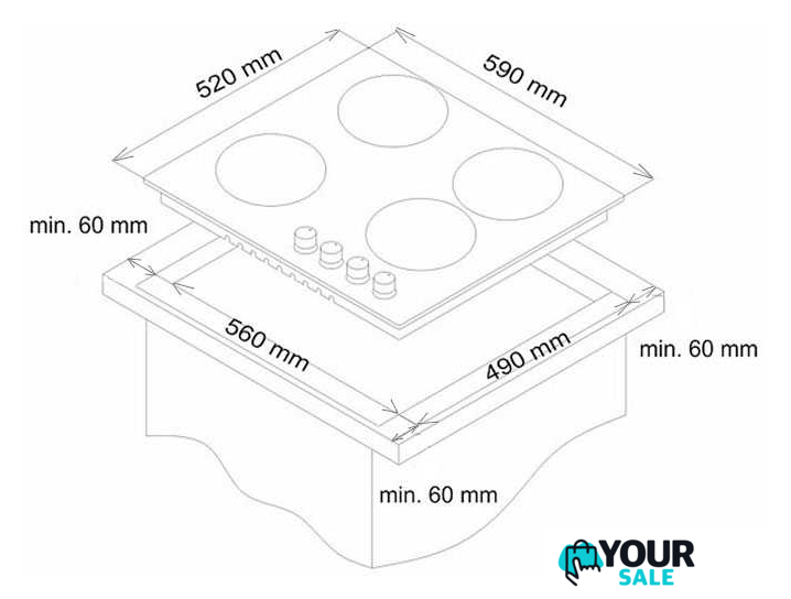 Варочная панель Simfer H60Q40W416 - Изображение №7 — Интернет-магазин Your Sale