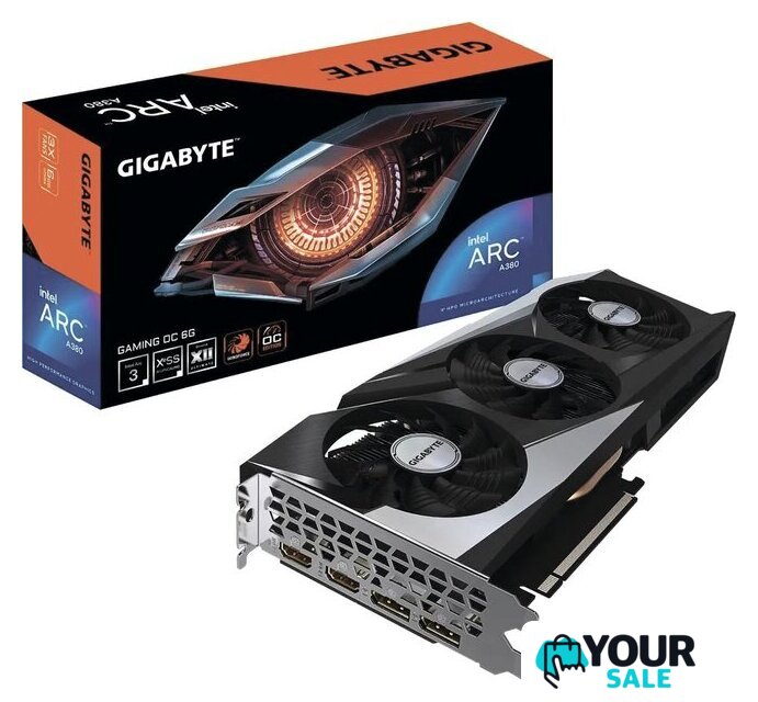 Видеокарта Gigabyte Intel Arc A380 Gaming OC GV-IA380GAMING OC-6GD - Изображение №3 — Интернет-магазин Your Sale