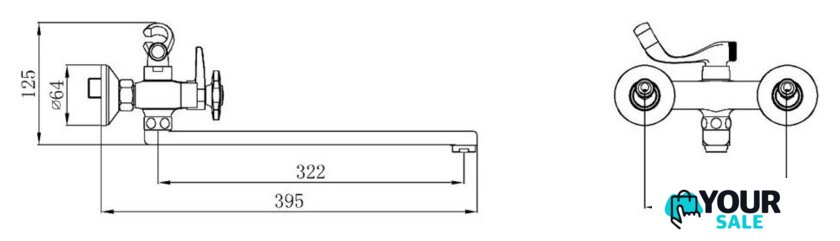 Смеситель РМС SL115-140E - Изображение №2 — Интернет-магазин Your Sale