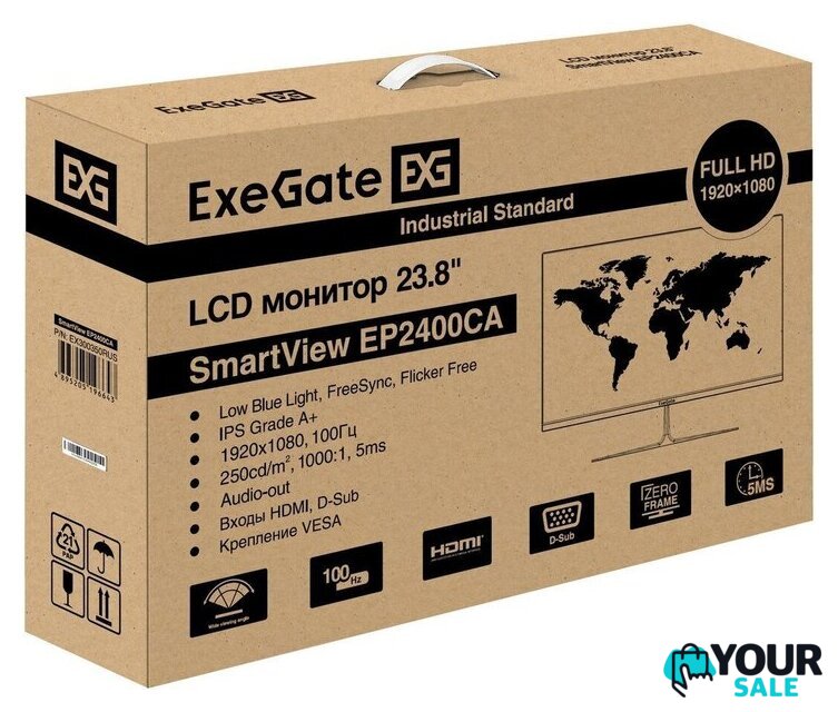 Монитор ExeGate SmartView EP2400CA EX300350RUS - Изображение №10 — Интернет-магазин Your Sale