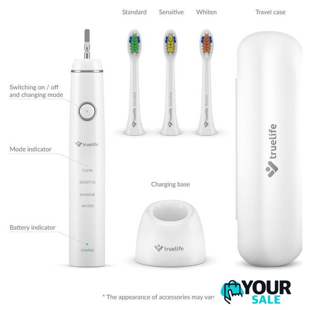 Комплект электрических зубных щеток TrueLife SonicBrush Compact Duo - Изображение №4 — Интернет-магазин Your Sale