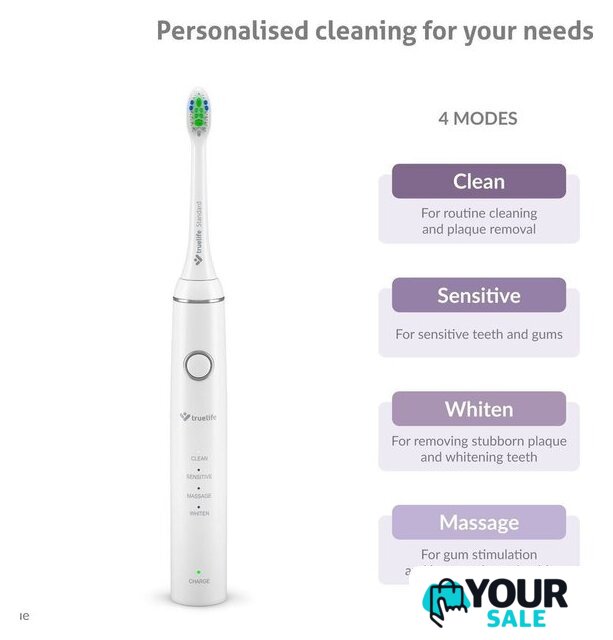 Комплект электрических зубных щеток TrueLife SonicBrush Compact Duo - Изображение №2 — Интернет-магазин Your Sale