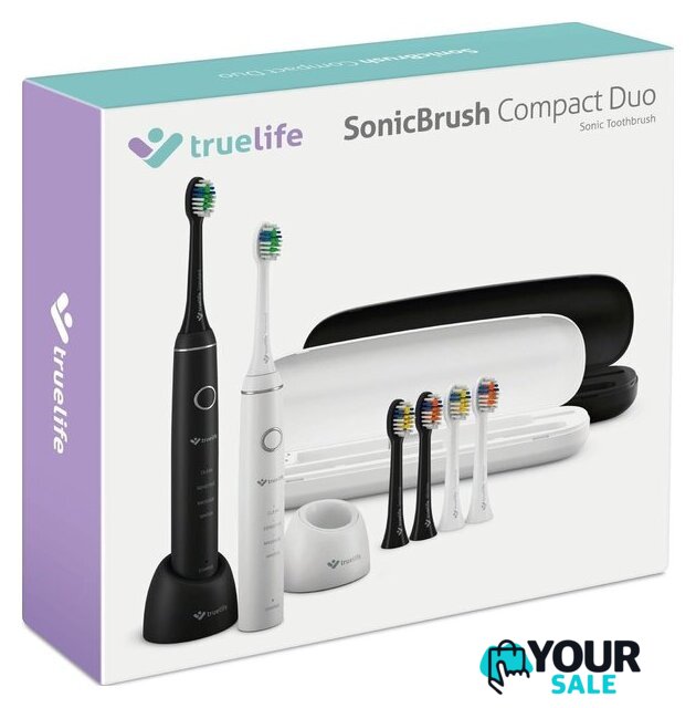 Комплект электрических зубных щеток TrueLife SonicBrush Compact Duo - Изображение №13 — Интернет-магазин Your Sale