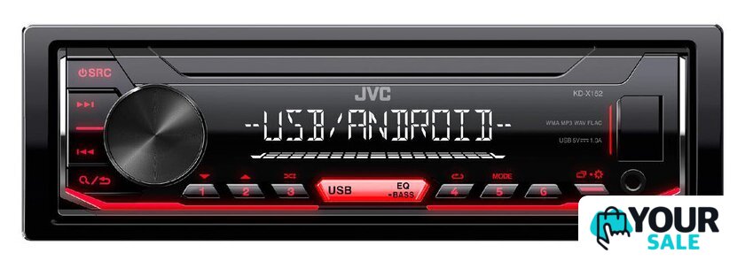 USB-магнитола JVC KD-X152M - Изображение №1 — Интернет-магазин Your Sale