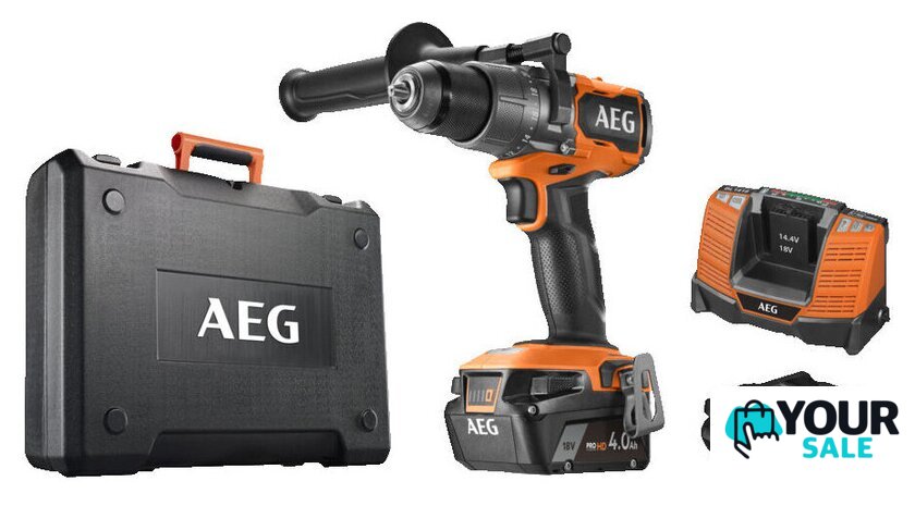 Ударная дрель-шуруповерт AEG Powertools BSB 18C3BL-X02C 4935478937 (с 2-мя АКБ 2 Ач + 4 Ач, кейс) - Изображение №1 — Интернет-магазин Your Sale