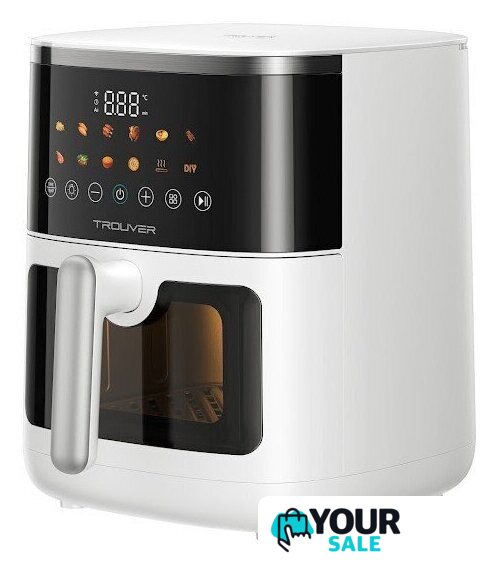 Аэрогриль (аэрофритюрница) Trouver Air Fryer FD10 Pro Max (белый) - Изображение №12 — Интернет-магазин Your Sale