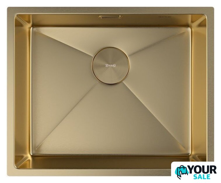 Кухонная мойка ZorG Zerox 54 U / IF PVD Gold - Изображение №3 — Интернет-магазин Your Sale