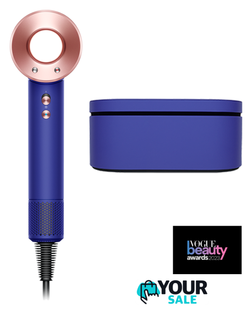 Фен Dyson HD15 Supersonic (с переходником на евровилку, синий/розовое золото) - Изображение №1 — Интернет-магазин Your Sale