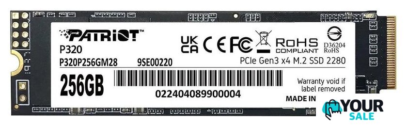 SSD Patriot P320 256GB P320P256GM28 - Изображение №1 — Интернет-магазин Your Sale