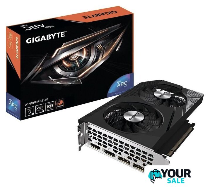 Видеокарта Gigabyte Intel ARC A310 Windforce GV-IA310WF2-4GD - Изображение №2 — Интернет-магазин Your Sale