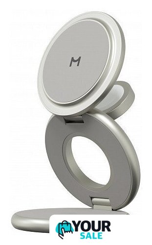 Беспроводное зарядное Magssory Signature Disc Pro для Apple 3 в 1 WCH073 (титановый) - Изображение №2 — Интернет-магазин Your Sale