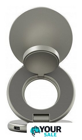 Беспроводное зарядное Magssory Signature Disc Pro для Apple 3 в 1 WCH073 (титановый) - Изображение №3 — Интернет-магазин Your Sale