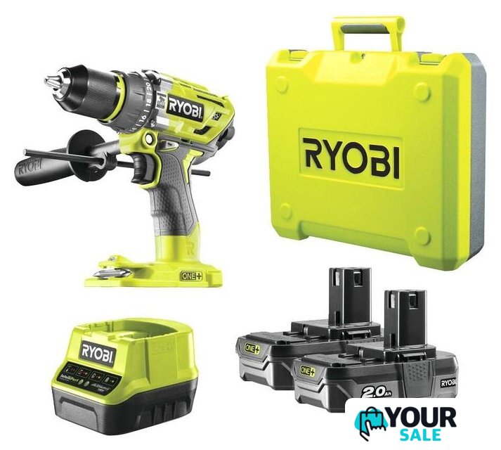 Ударная дрель-шуруповерт Ryobi R18PD7-220B 5133004295 (с 2-мя АКБ, кейс) - Изображение №2 — Интернет-магазин Your Sale