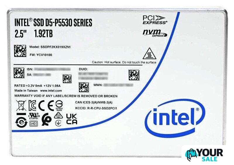 SSD Intel D5-P5530 1.92TB SSDPF2KX019XZN1 - Изображение №1 — Интернет-магазин Your Sale