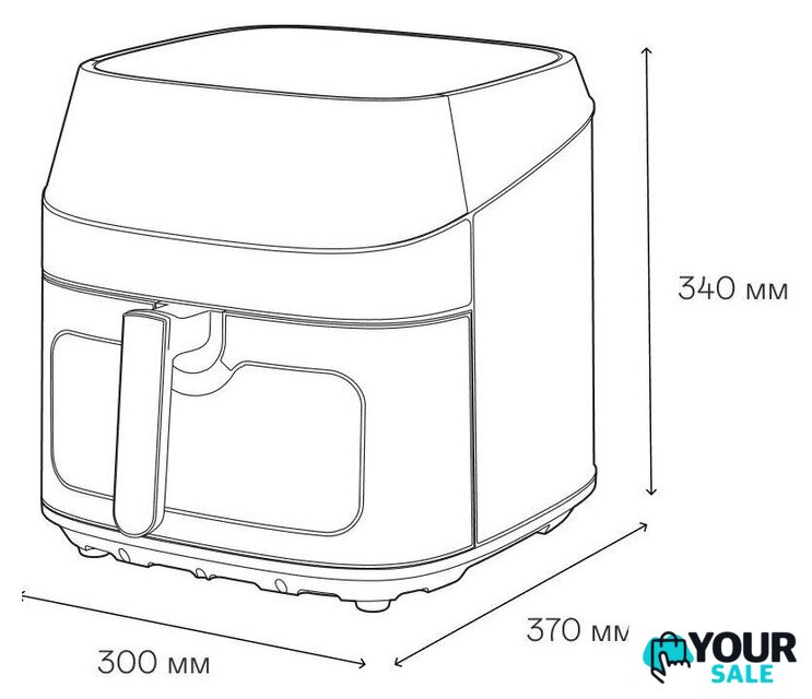 Аэрогриль (аэрофритюрница) Garlyn AG-1000 - Изображение №6 — Интернет-магазин Your Sale