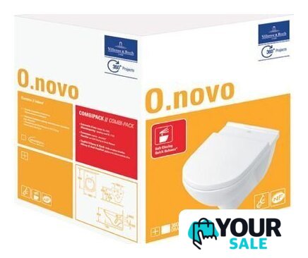 Унитаз подвесной Villeroy & Boch O.Novo 5660H1R1 - Изображение №1 — Интернет-магазин Your Sale