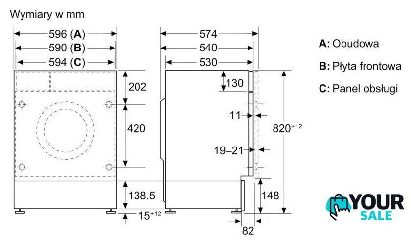 Стирально-сушильная машина Bosch Serie 6 WKD28490EU - Изображение №7 — Интернет-магазин Your Sale