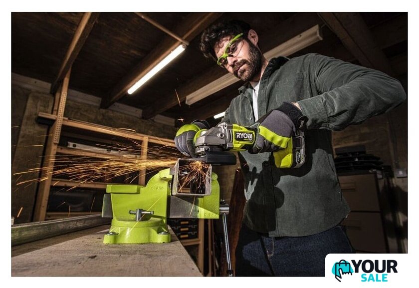 Угловая шлифмашина Ryobi RAG18X-1x40SJ 5133005707 (с 1-им АКБ) - Изображение №2 — Интернет-магазин Your Sale
