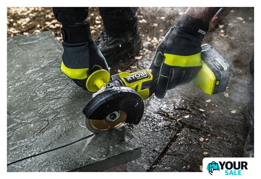 Угловая шлифмашина Ryobi RAG18X-1x40SJ 5133005707 (с 1-им АКБ) - Изображение №4 — Интернет-магазин Your Sale
