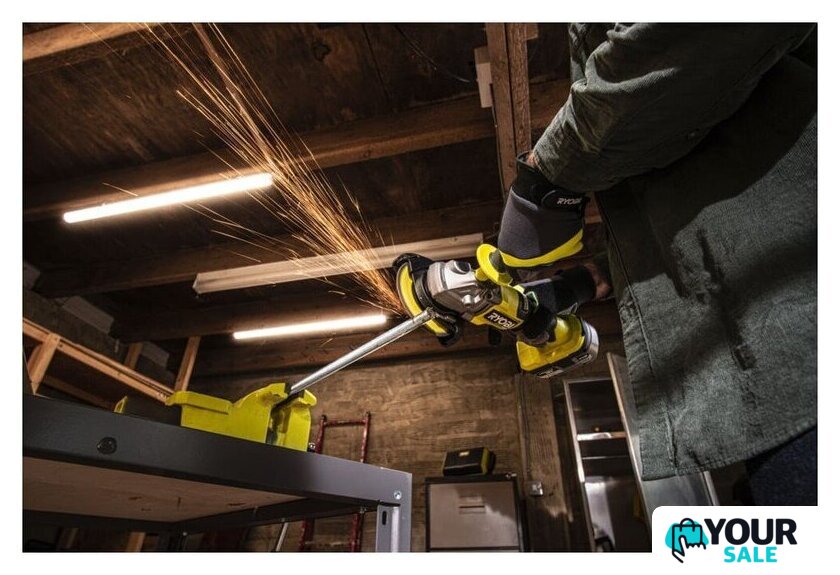 Угловая шлифмашина Ryobi RAG18X-1x40SJ 5133005707 (с 1-им АКБ) - Изображение №3 — Интернет-магазин Your Sale