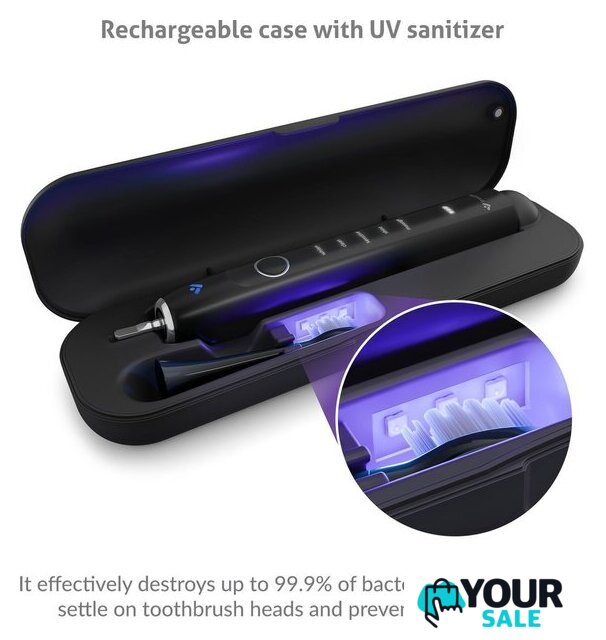 Электрическая зубная щетка TrueLife SonicBrush Clean70 UV (черный) - Изображение №6 — Интернет-магазин Your Sale