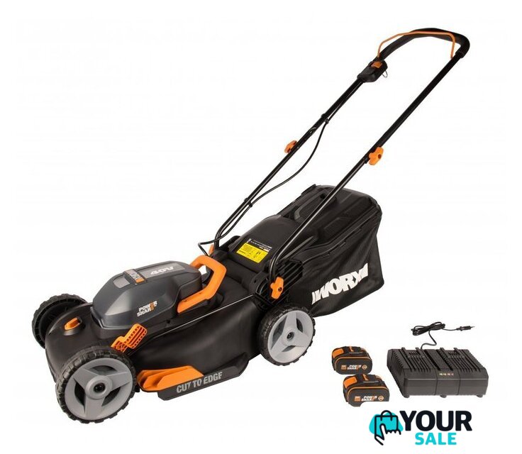 Газонокосилка Worx WG743E (с 2-мя АКБ) - Изображение №2 — Интернет-магазин Your Sale