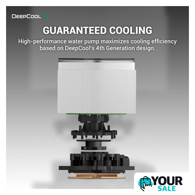 Система жидкостного охлаждения для процессора DeepCool LS520 SE WH R-LS520-WHAMMM-G-1 - Изображение №4 — Интернет-магазин Your Sale