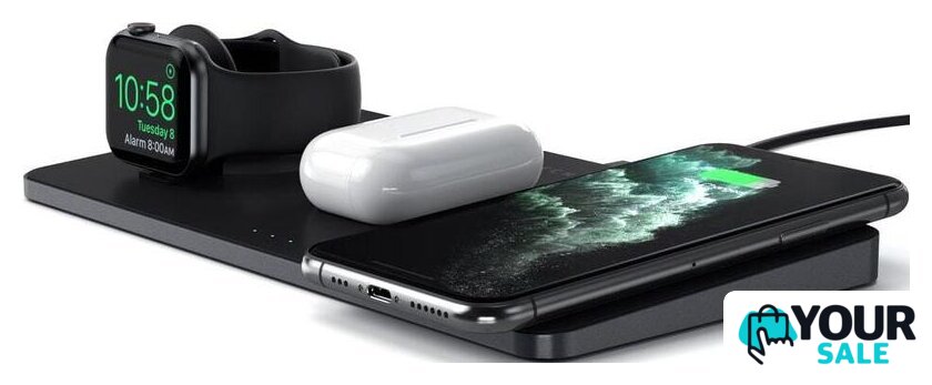 Беспроводное зарядное Satechi Trio Wireless Charging Pad - Изображение №4 — Интернет-магазин Your Sale