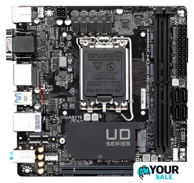 Материнская плата Gigabyte H610I (rev. 1.0) - Изображение №1 — Интернет-магазин Your Sale