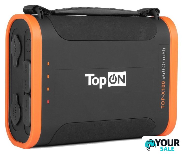 Портативная зарядная станция TopON TOP-X100 (черный/оранжевый) - Изображение №1 — Интернет-магазин Your Sale