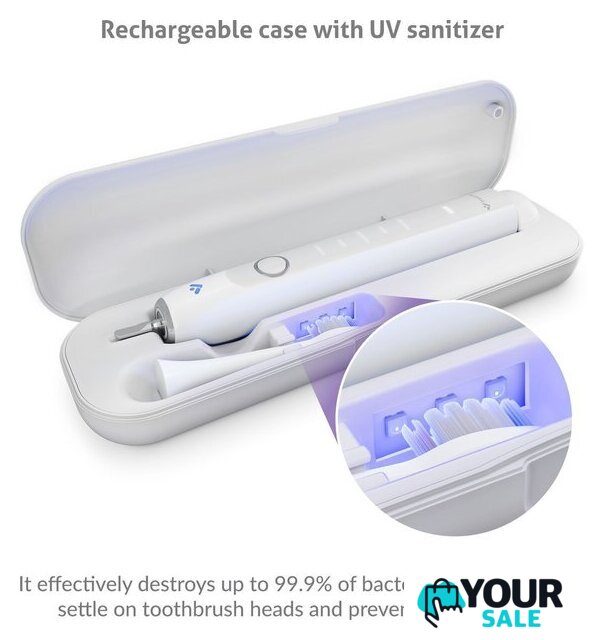 Электрическая зубная щетка TrueLife SonicBrush Clean70 UV (белый) - Изображение №6 — Интернет-магазин Your Sale
