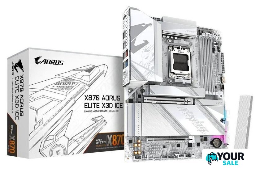 Материнская плата Gigabyte X870 Aorus Elite X3D Ice - Изображение №5 — Интернет-магазин Your Sale