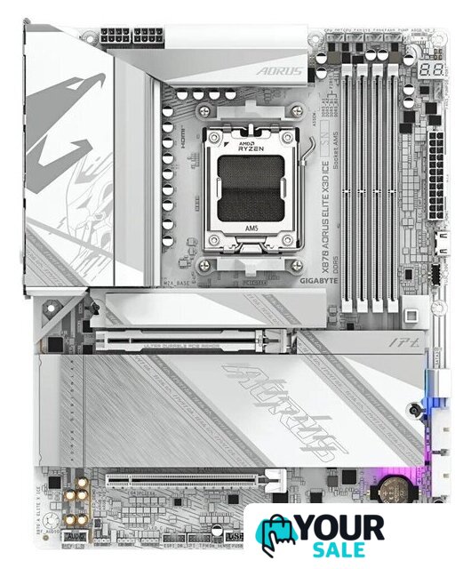 Материнская плата Gigabyte X870 Aorus Elite X3D Ice - Изображение №1 — Интернет-магазин Your Sale