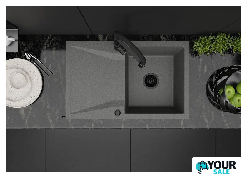 Кухонная мойка Kernau KGS J 5079 1B1D Graphite - Изображение №2 — Интернет-магазин Your Sale