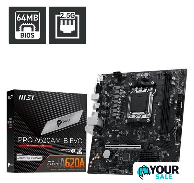 Материнская плата MSI Pro A620AM-B EVO - Изображение №5 — Интернет-магазин Your Sale
