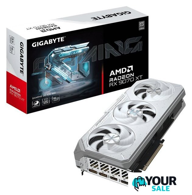 Видеокарта Gigabyte Radeon RX 9070 XT Gaming OC Ice 16G GV-R907XGAMINGOCICE-16GD - Изображение №8 — Интернет-магазин Your Sale