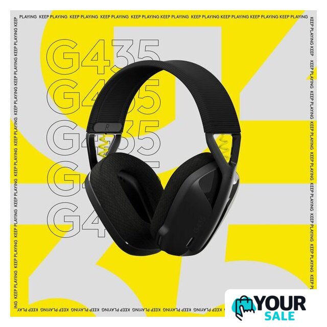 Наушники Logitech G435 Lightspeed (черный/неоновый желтый) - Изображение №6 — Интернет-магазин Your Sale
