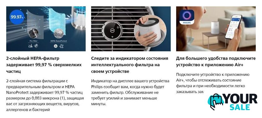 HEPA-фильтр Philips FY0611/30 - Изображение №7 — Интернет-магазин Your Sale