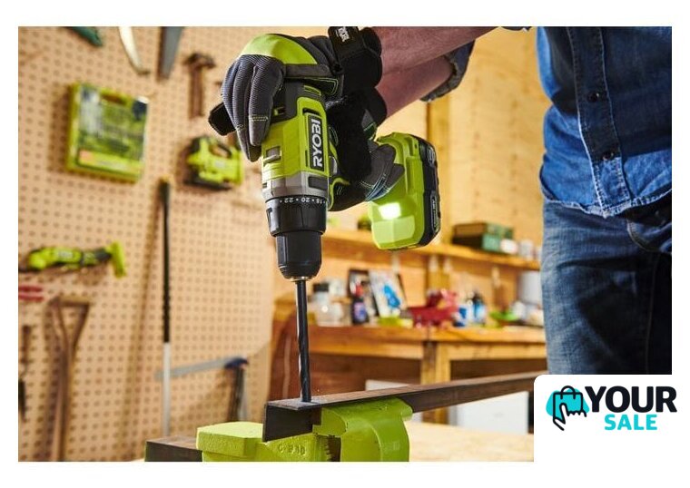 Ударная дрель-шуруповерт Ryobi RPD18-2C52S 5133005526 (с 2-мя АКБ 2 Ач+5 Ач, сумка) - Изображение №2 — Интернет-магазин Your Sale