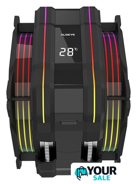 Кулер для процессора ALSEYE M120D Plus (черный) - Изображение №7 — Интернет-магазин Your Sale
