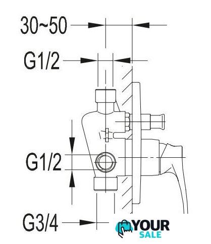 Душевая система Omnires Art Deco Sys AD25 - Изображение №3 — Интернет-магазин Your Sale