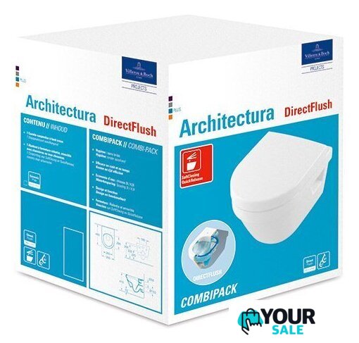 Унитаз подвесной Villeroy & Boch Architectura [4687 HR01] - Изображение №4 — Интернет-магазин Your Sale